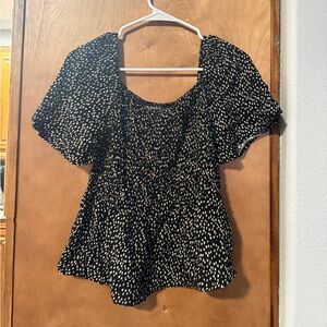 Black and White Women's Top